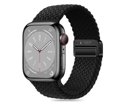 Pasek do smartwatchy Tech-Protect Nylonmag do Apple Watch 44/45/46/49 mm Black
